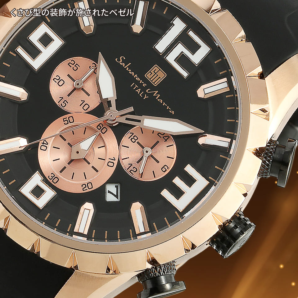 Salvatore Marra rv Y 4.5cm c4.5cm 1.2cm d109 15`20cm NmOt  rbOtFCX SM22111-PGBK/BK